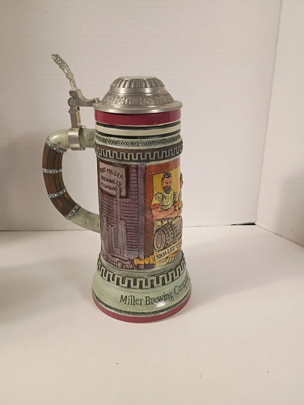 Dram Tree Miller Brewing Company Skilled Coopers Lidded Stein 0183/9850